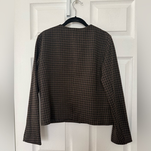 Anne Klein Women's Crewneck Button-Front Blazer - Picture 6 of 7